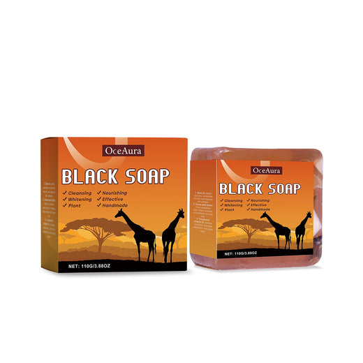 Oceaura Black Soap Bar for Uneven Skin Tone & Dry Skin