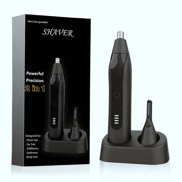 Rechargeable Nose Hair Trimmer for Men — Precision 2-in-1
