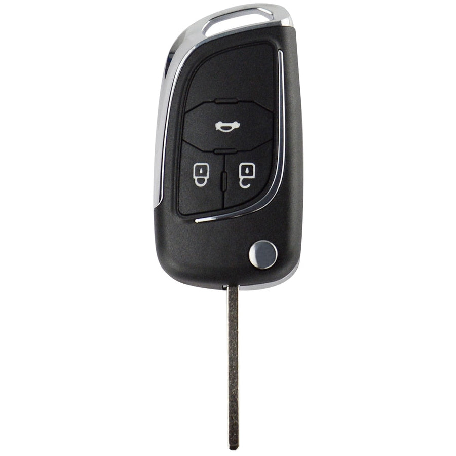 Car Key Shell Replacement Kit — Flip Remote for Chevy,