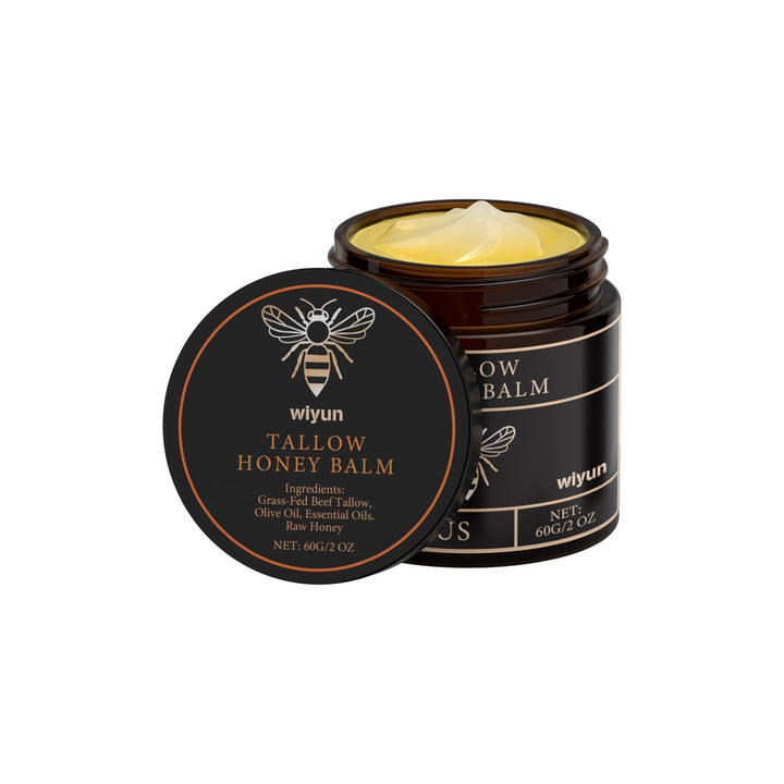 Beef Tallow Honey Cream for Deep Non-Sticky Hydration