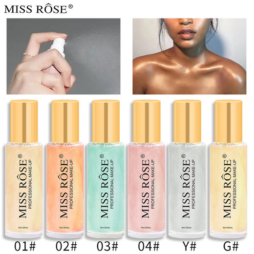 Liquid Body Glitter Spray for Radiant Pearlescent Glow