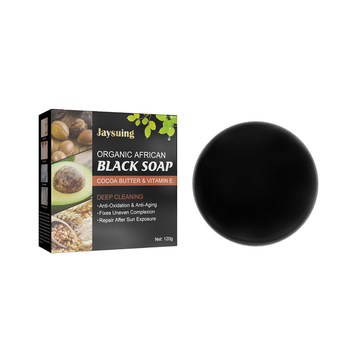 African Black Soap Bar for Acne-Prone Skin & Body
