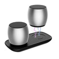 Mini Dual Bluetooth Speaker with Charging Base — True