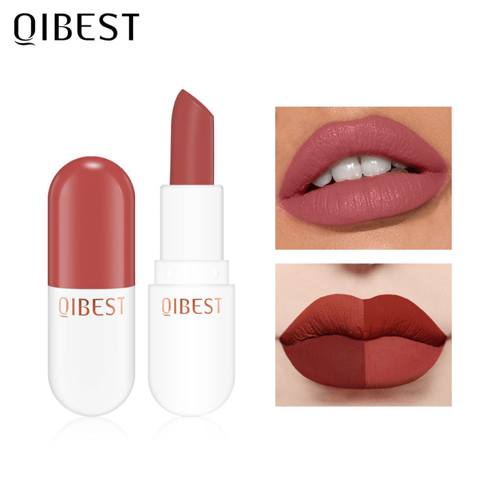 Mini Capsule Velvet Matte Lipstick for Bold Touch-Ups
