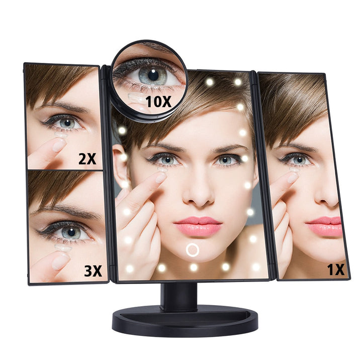 LED Makeup Mirror with 22 Lights & 10X Magnification