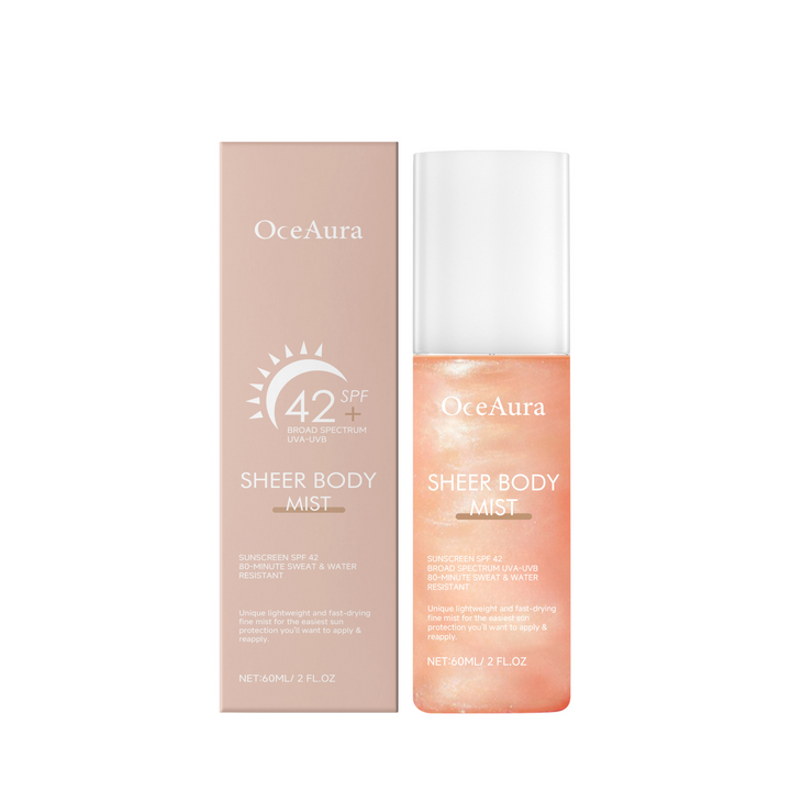 OceAura SPF 42+ Body Mist - Fast-Dry Sun Protection Spray