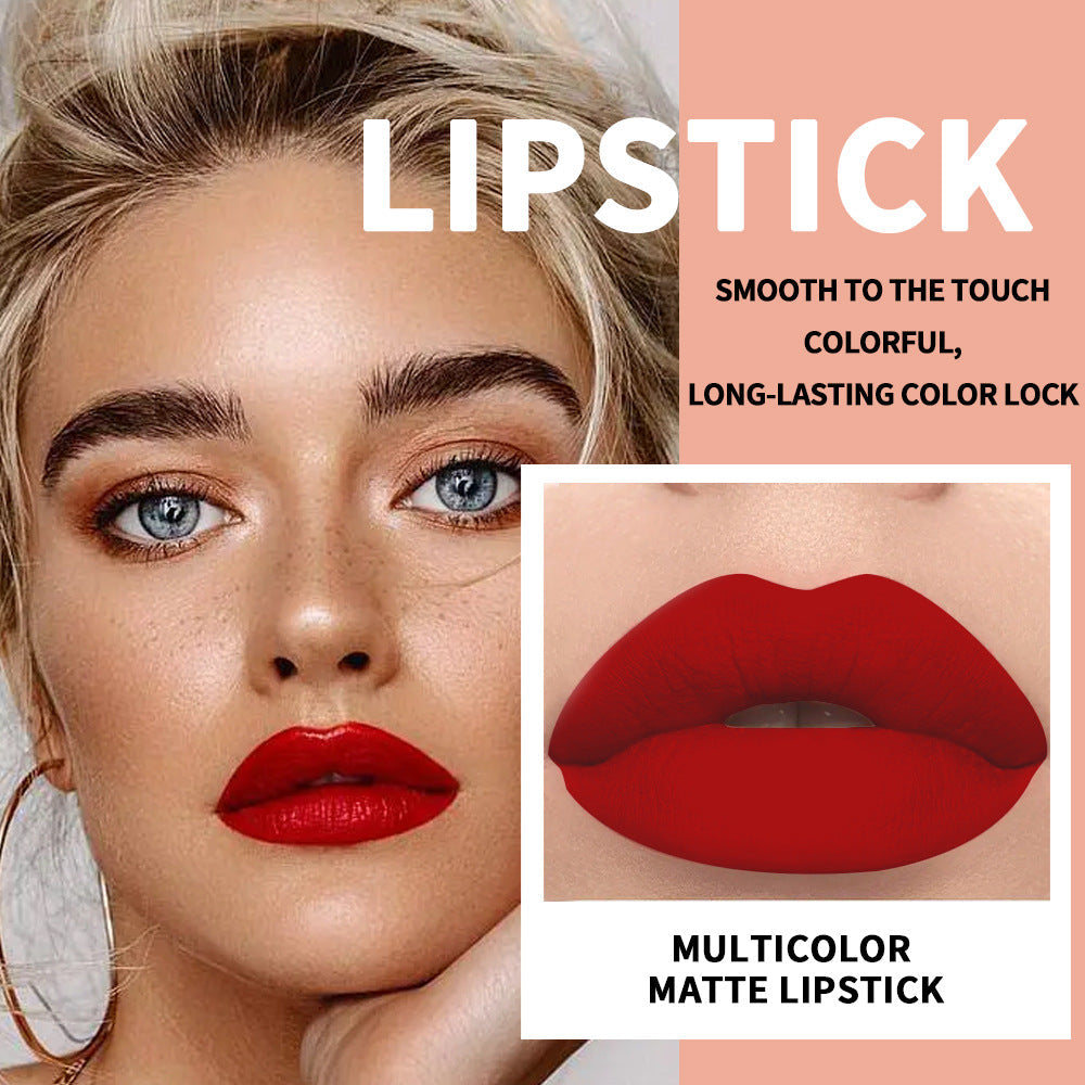 Waterproof Velvet Matte Lipstick for Lips & Cheeks