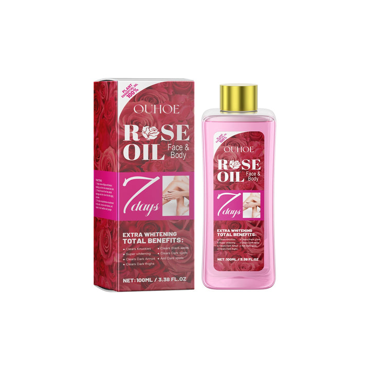 Rose Body Oil for Dry Skin, Dark Spots & Uneven Tone