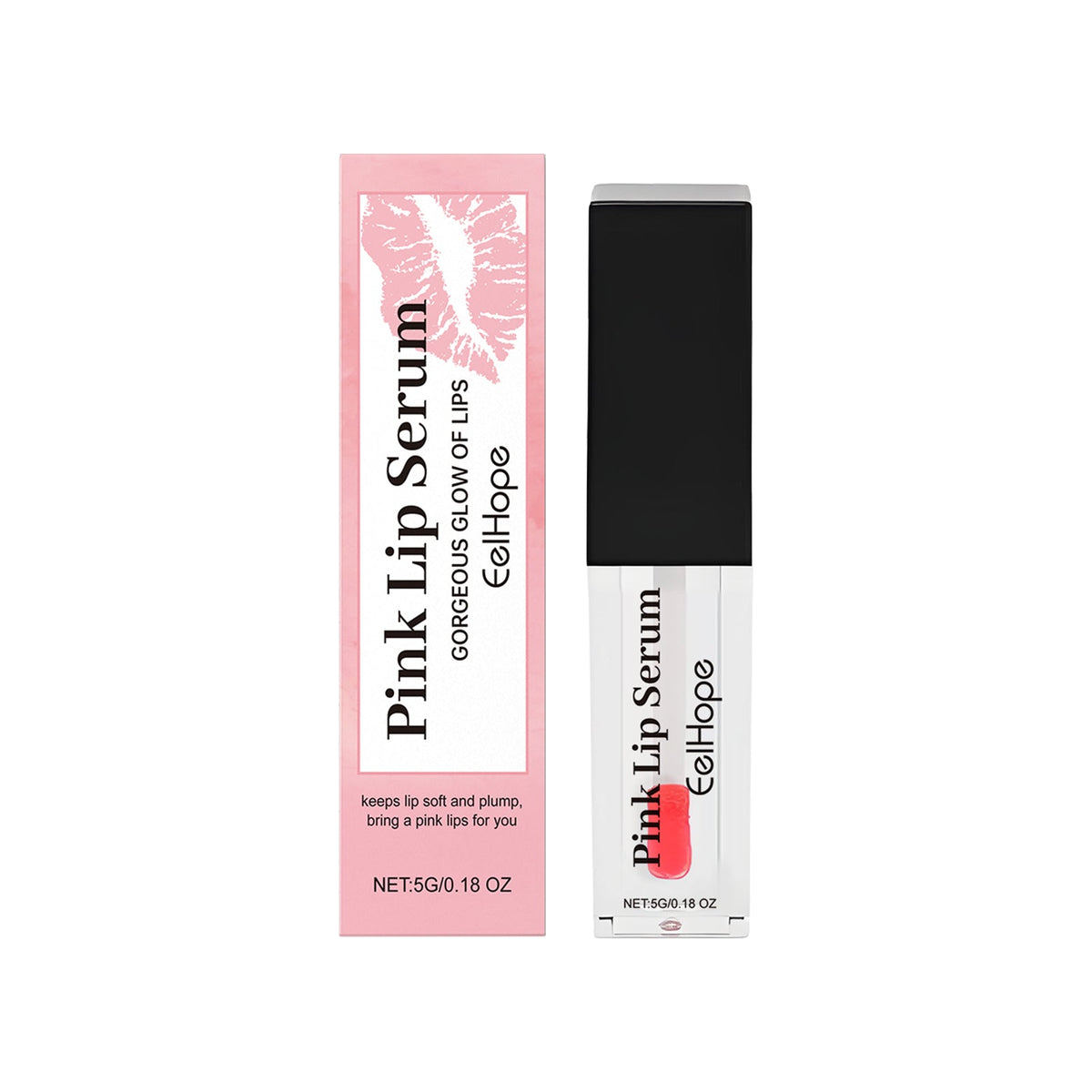 Pink Lip Oil Gloss for Moisturized, Glossy-Looking Lips