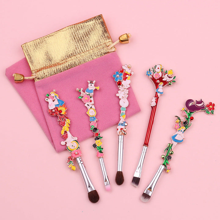 Alice Makeup Brush Set With Portable Beauty Pouch Kit
