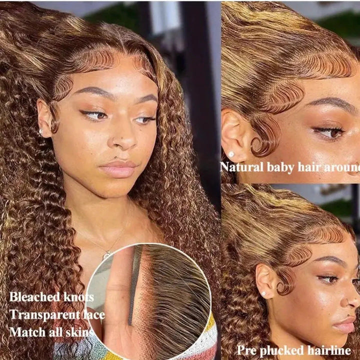 HD Lace Front Wig — Undetectable Honey Blonde Waves