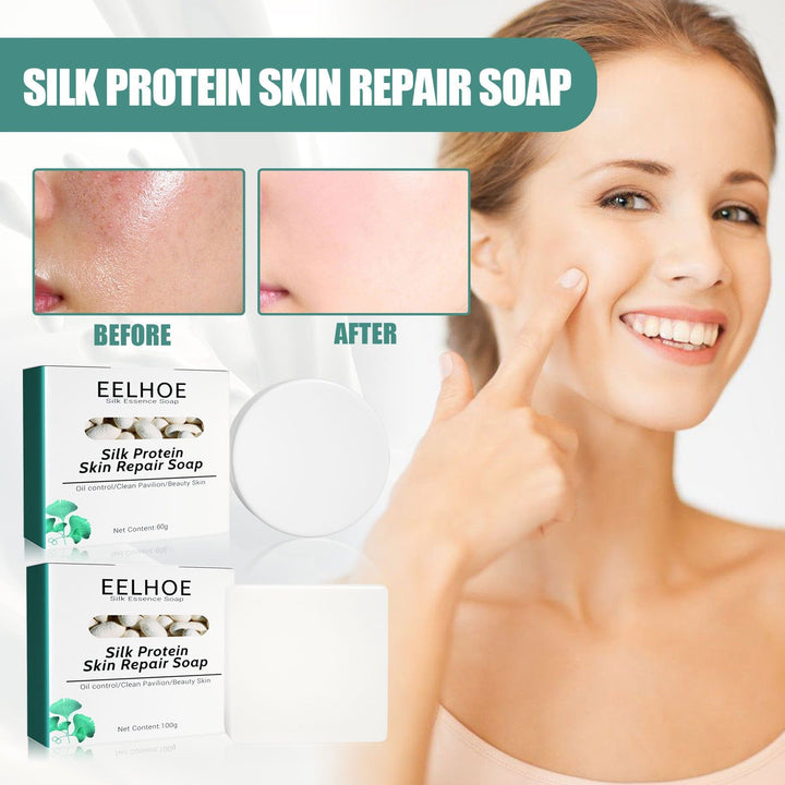 Silk Protein Cleansing Soap Bar for Soft, Clean Skin
