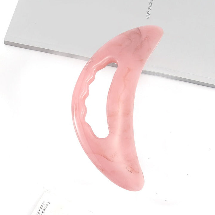 Curved Gua Sha Body Scraper — Effortless Neck & Back Relief