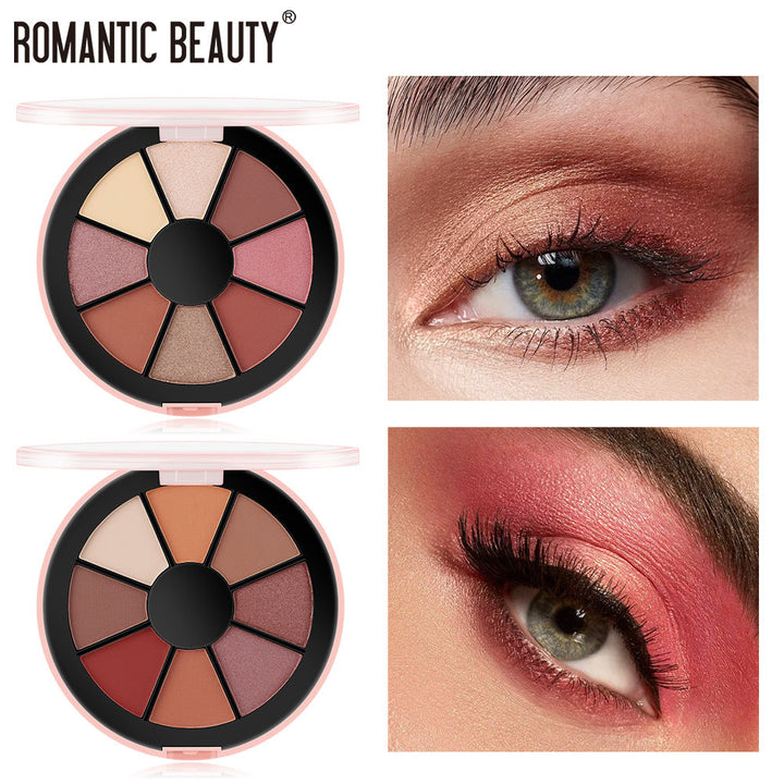 Smokey Eyeshadow Palette — 8 Warm Matte & Shimmer Shades