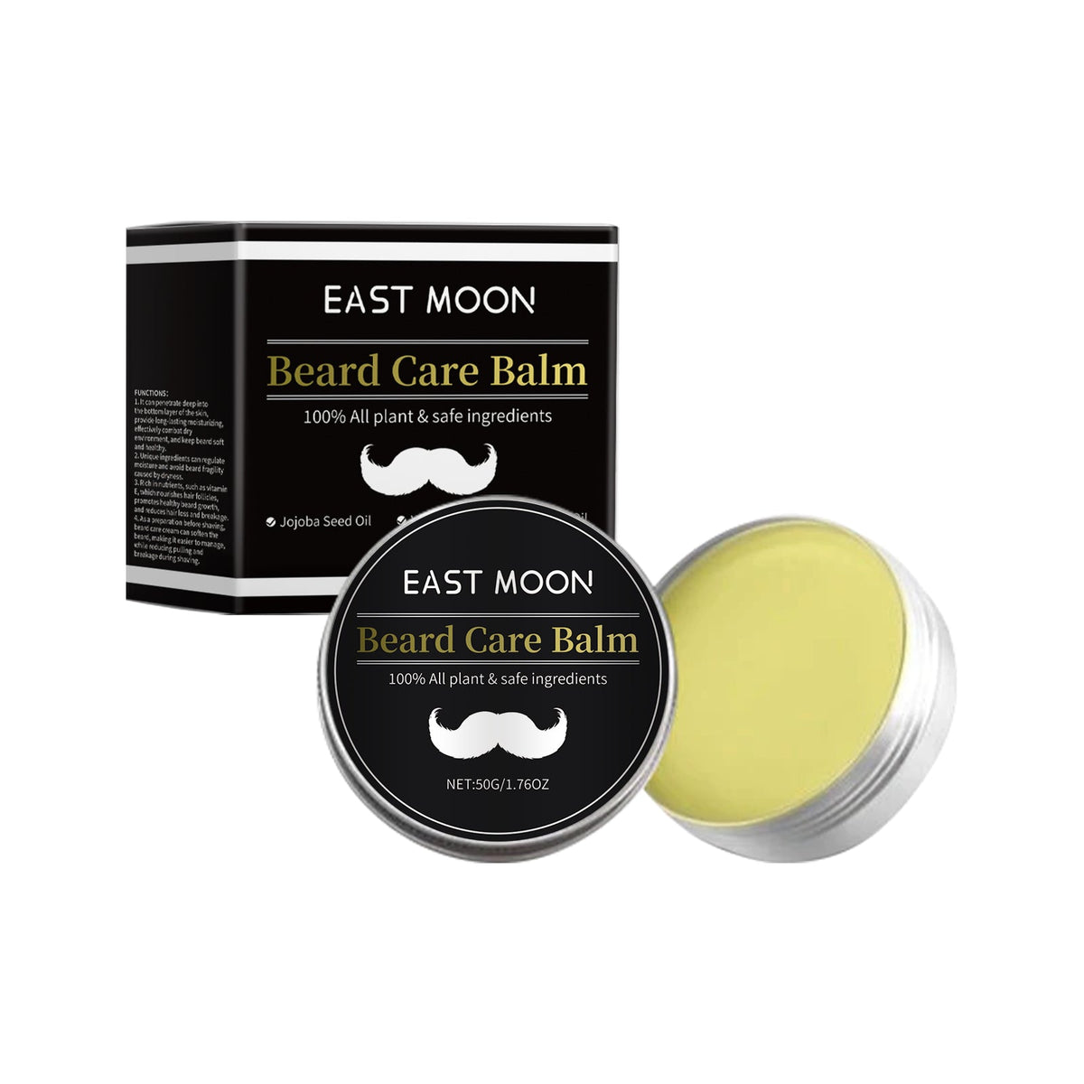Beard Balm for Men — Nourishes & Softens Coarse Facial Hair