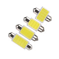 LED Festoon Dome Light Bulbs – 12‑Chip COB Crystal White, 4