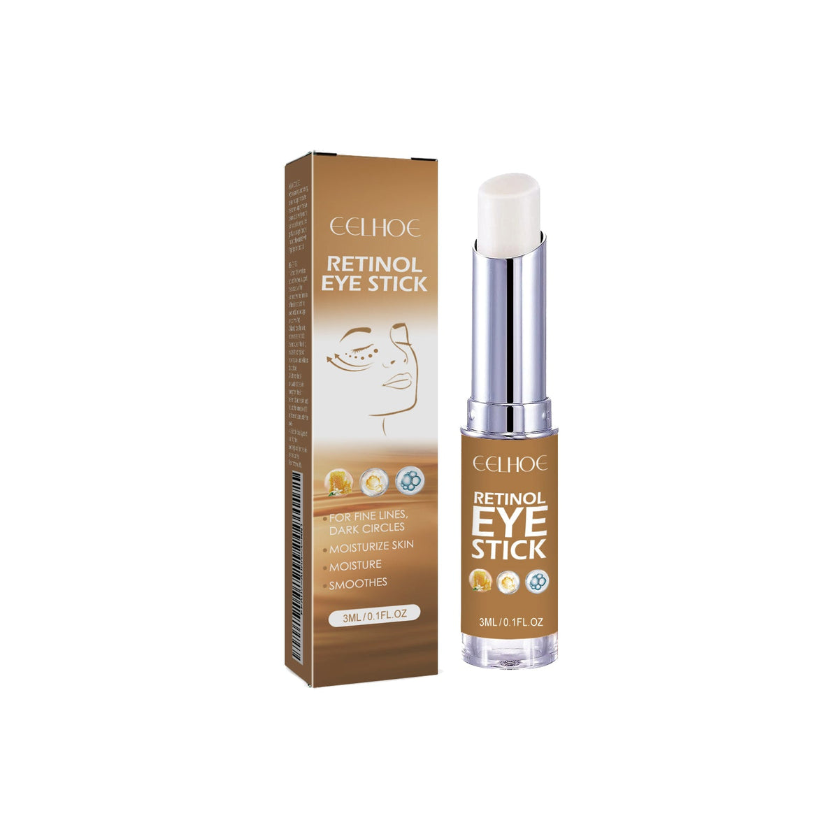 Retinol Eye Cream Stick for Dark Circles & Wrinkles