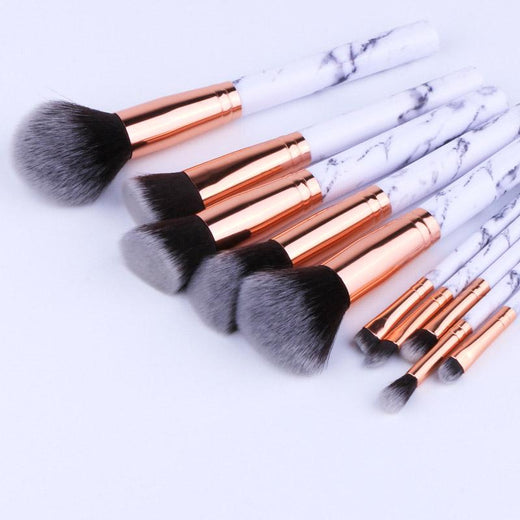 10-Piece Makeup Brush Set for Smooth, Precise Application