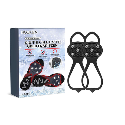 Universal Ice Crampons with 10 Steel Spikes — Secure Grip