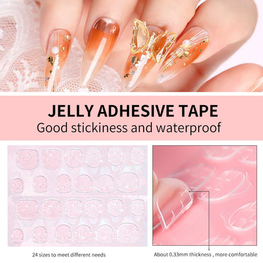 Press-On Nail Adhesive Tabs for Waterproof, Easy Wear