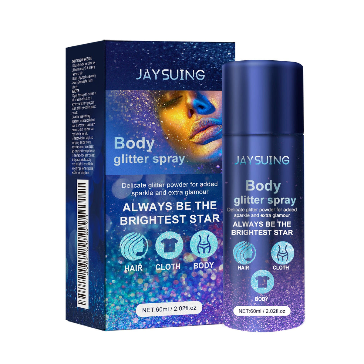 Glitter Spray Highlighter for Water-Resistant Glow