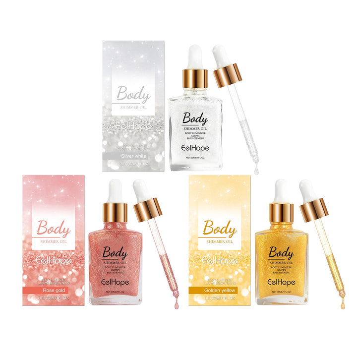 Body Glitter Oil for a Radiant, Moisturized Skin Glow