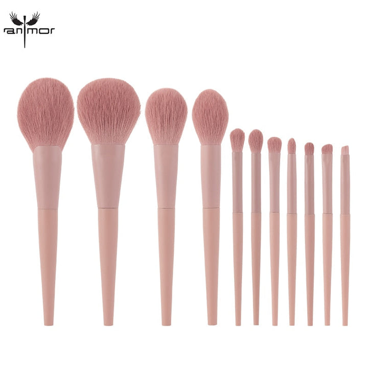 11-Piece Makeup Brush Set — Ultra‑Soft Synthetic Hair for a