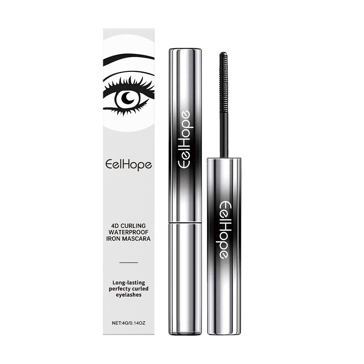4D Curling Mascara for Waterproof, Lifted Lashes All Day
