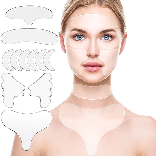 Silicone Wrinkle Patches for Reusable Smoothing Care