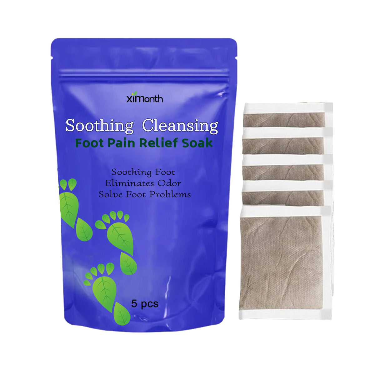 Herbal Foot Soak Sachets for Pain, Odor & Nail Relief