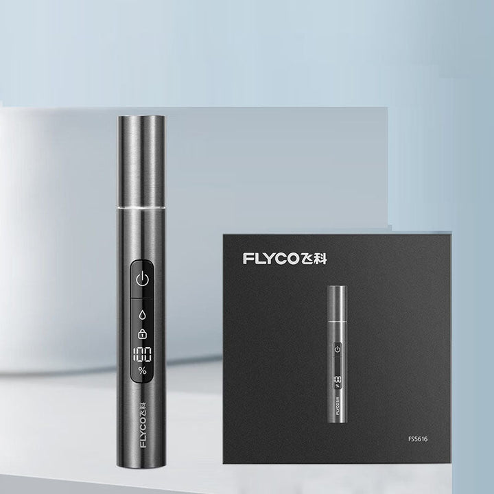 Electric Nose Hair Trimmer with LED Display — Safe, Precise