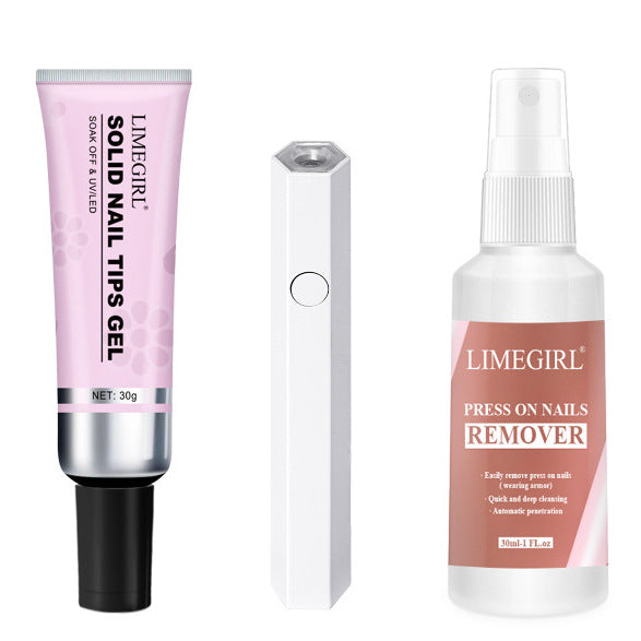Press‑On Nail Kit with UV Lamp — Salon‑Quality DIY Nails