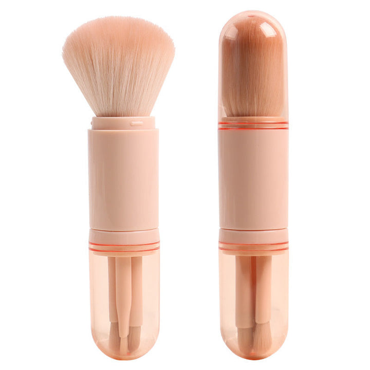 4-in-1 Makeup Brush Set for Easy Travel Makeup Touch-Ups