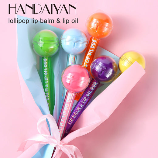 Color-Changing Lip Balm & Lip Oil Duo for Glossy Lips