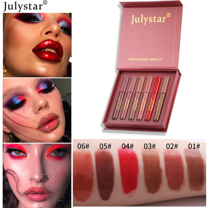 Hydrating Lip Gloss Set: Six Shades for Lips & Cheeks