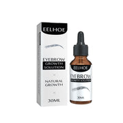 EELHOE Eyebrow Growth Solution 30ml with white box and amber dropper bottle on clean white background