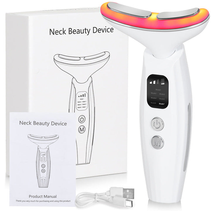 7-Color LED Neck Massager for Brighter-Looking Skin