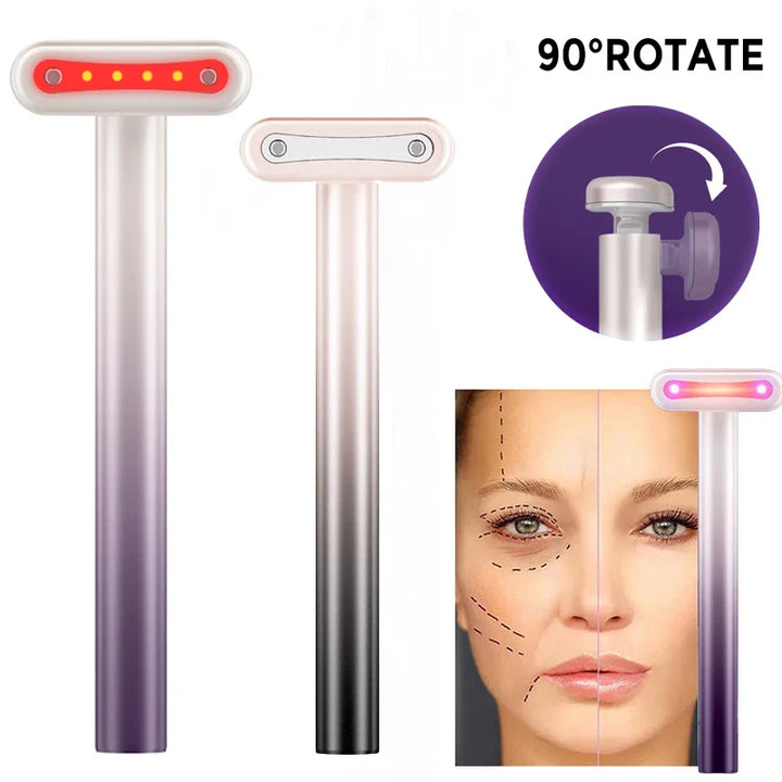 Facial Lifting Wand — 4 Therapies in 1 for Firmer, Youthful