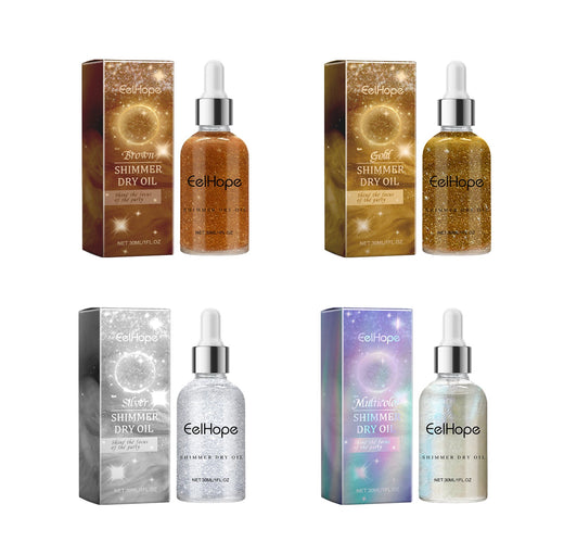 Body Glitter Oil for Long-Lasting Moisturizing Glow