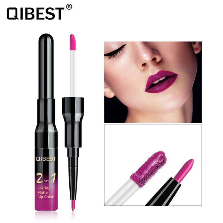 2-in-1 Matte Lip Gloss Pen for Defined, Lasting Color