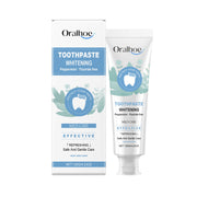 Oralhoe Whitening Toothpaste box and tube displayed side-by-side against white background