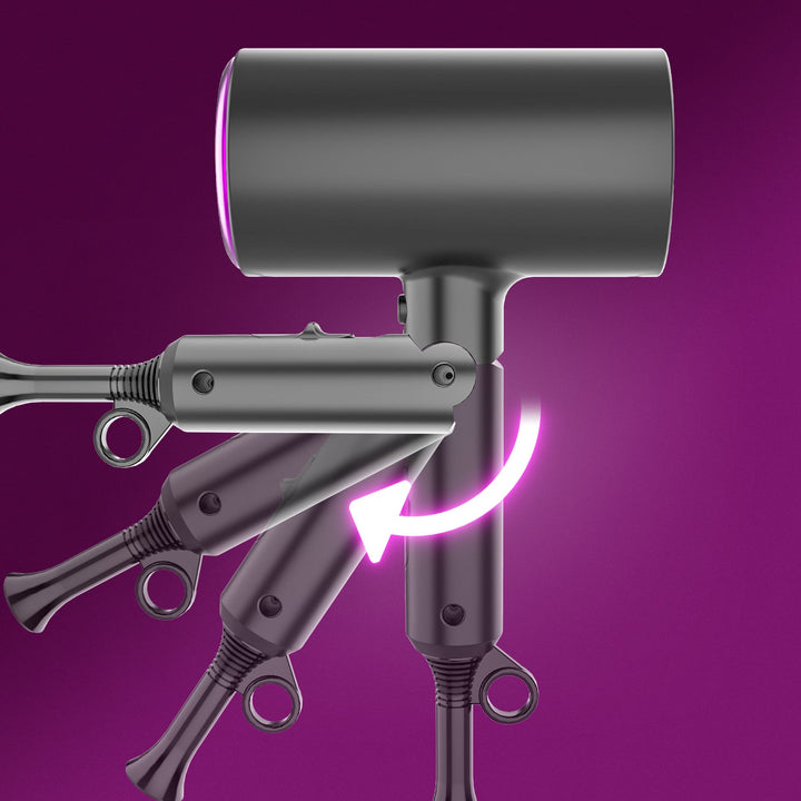 Ionic Hair Dryer — Foldable 1800W Blow Dryer with 5