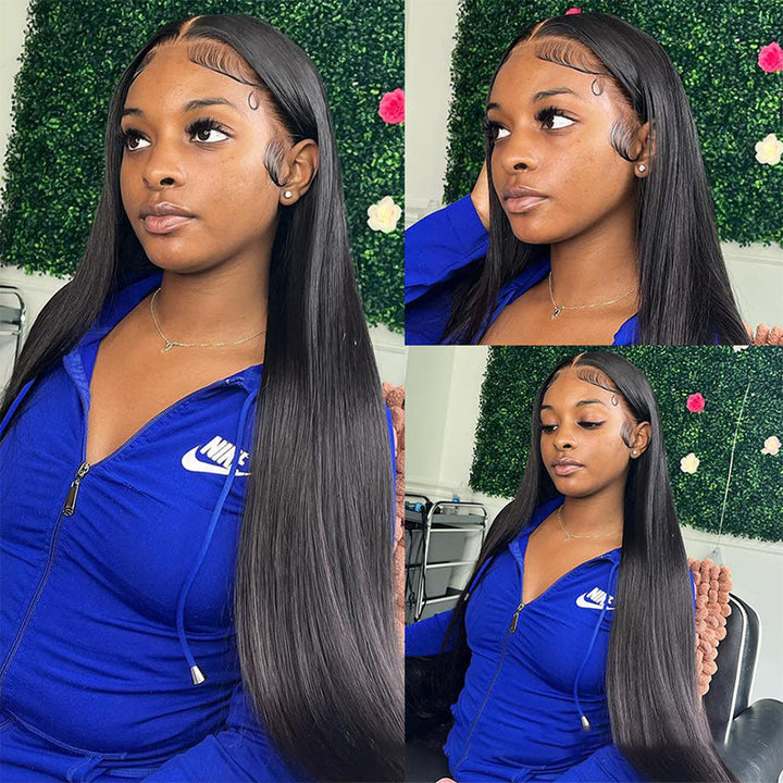 Glueless Human Hair Wig for Sleek, Natural Style