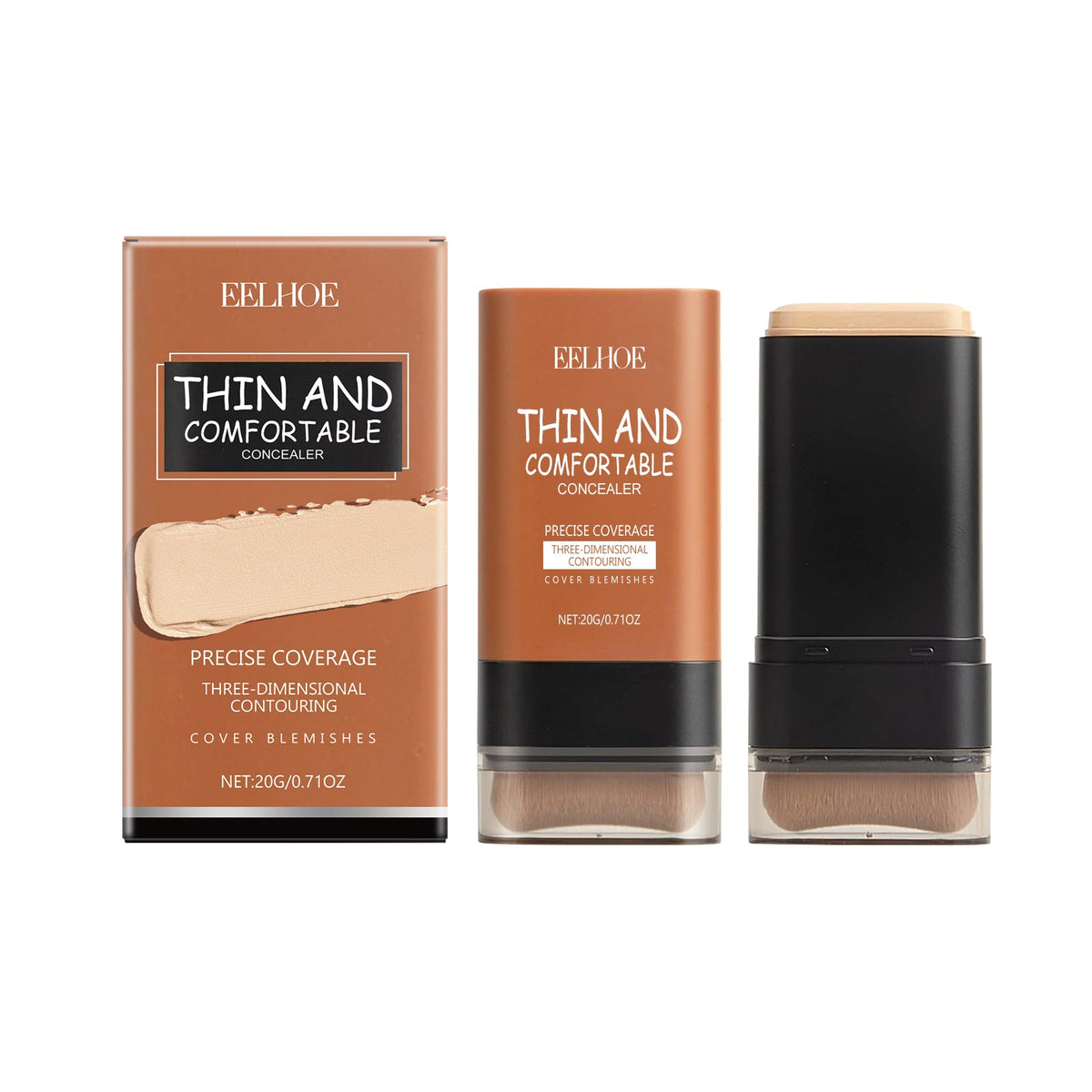 Concealer Foundation Stick for Precise, Natural Coverage