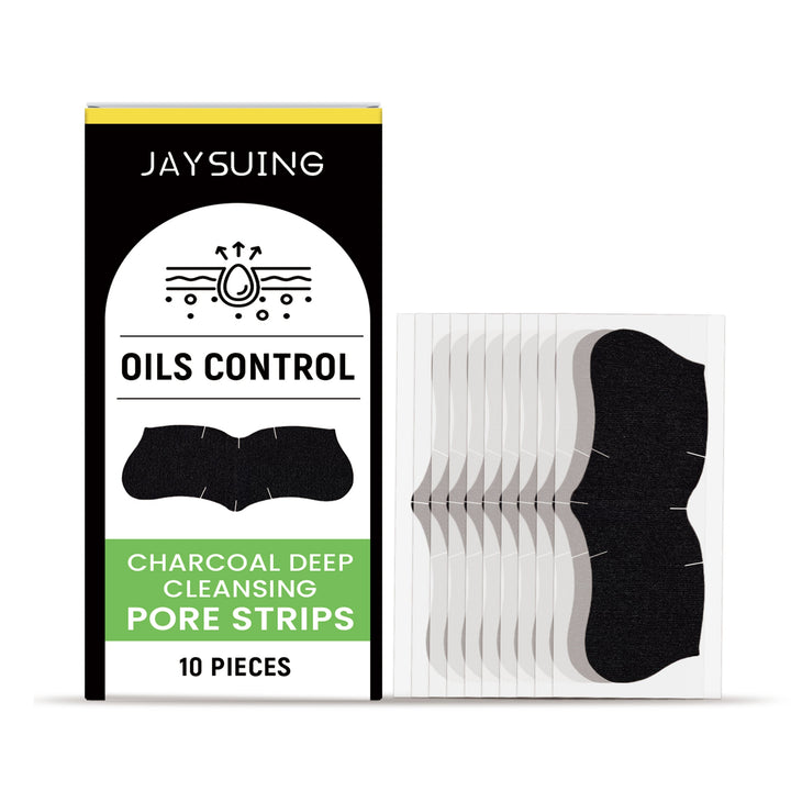 Charcoal Nose Strips for Blackhead Removal, 10-Pack