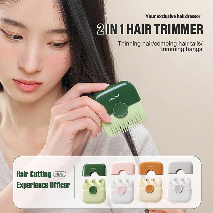 2-in-1 Hair Trimmer Comb — DIY Bang Trims in Minutes
