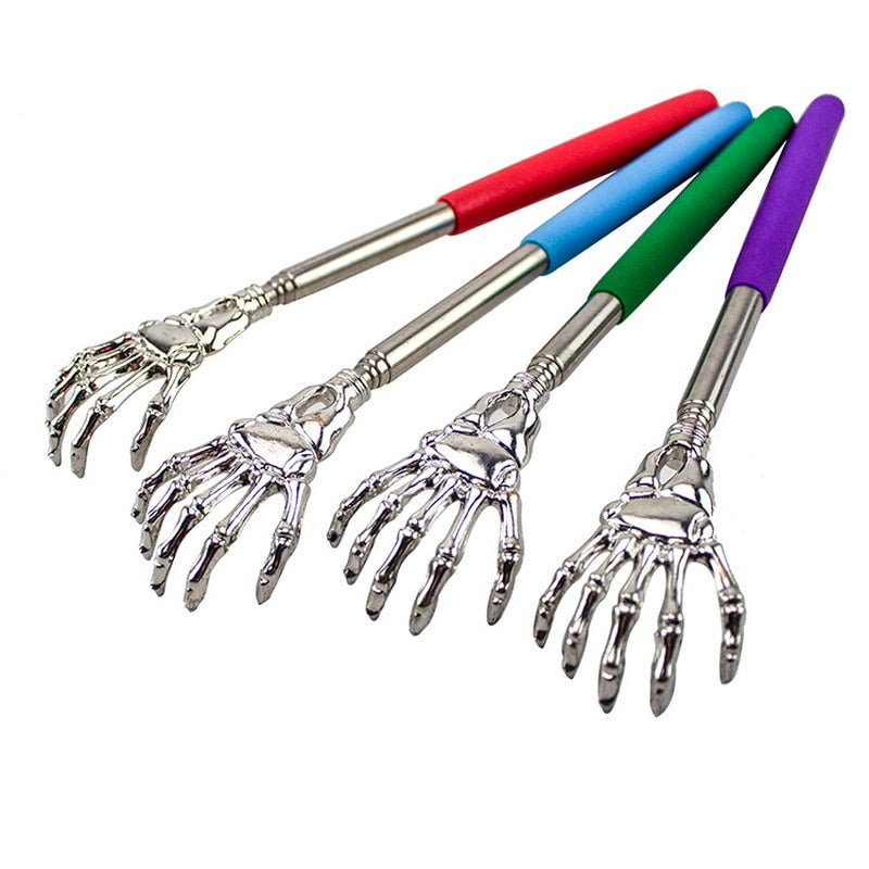 Telescopic Back Scratcher — Skeleton Hand Claw Extends to 61cm