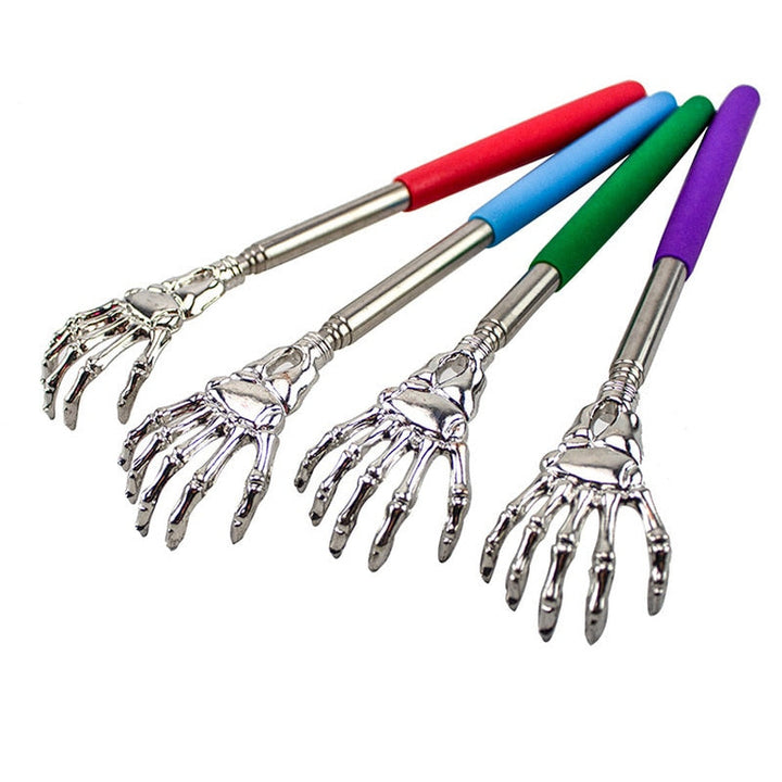 Telescopic Back Scratcher — Skeleton Hand Claw Extends to 61cm