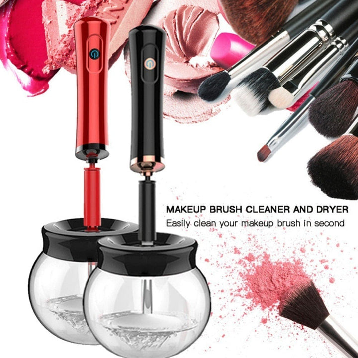 Electric Makeup Brush Cleaner — Spin Clean In Seconds