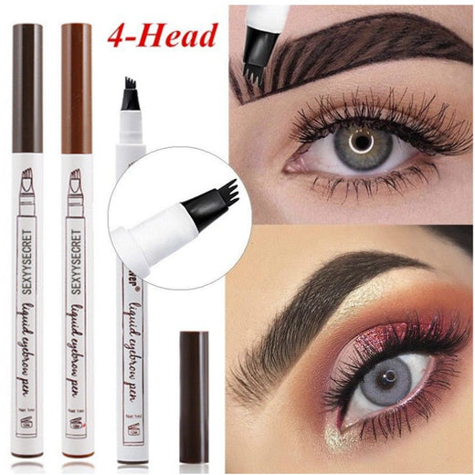 4-Prong Eyebrow Pencil for Natural-Looking Hair Strokes